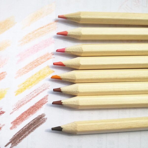 Color Natual Wood Pencil 8pcs - Image 2