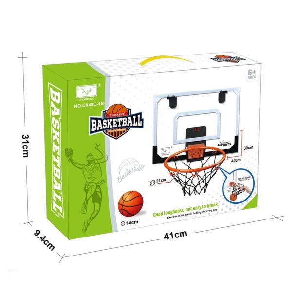 Transparency Basketball with Counter and 5.5" PVC Ball 1pc, Counter use 3AAA batteries not included - Image 2