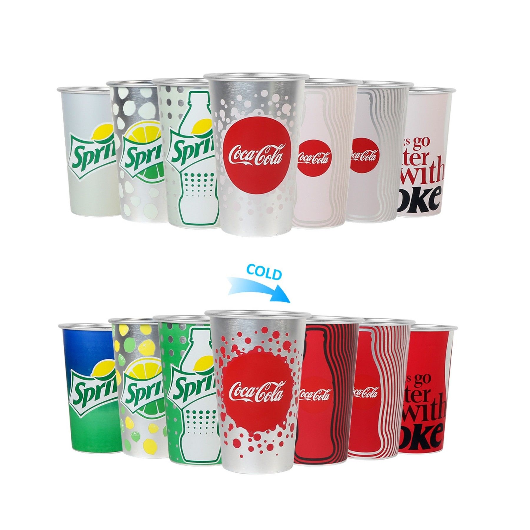 32oz Paper Cold Cups Printed Coca Cola