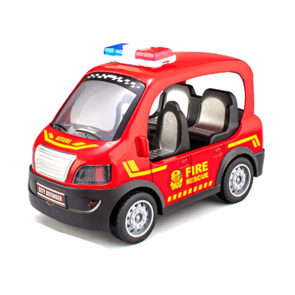 Pull Back Alloy Q Version Fire Car