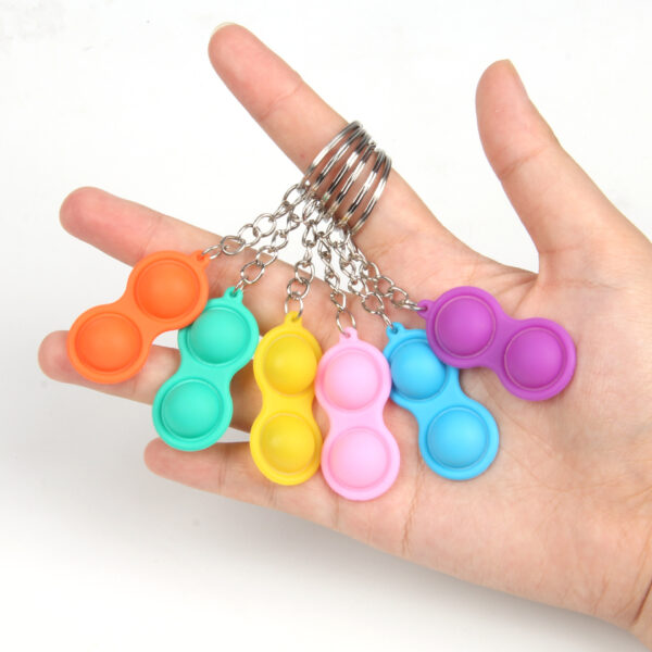 Snack toy_2 Bubbles Silicone Keychain