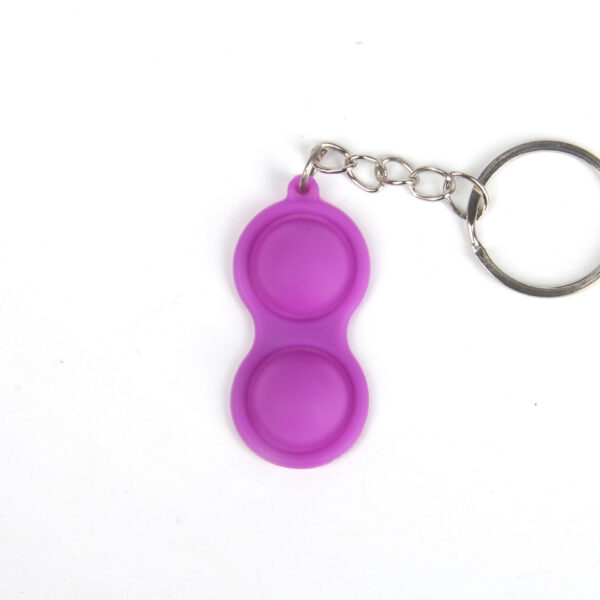 Snack toy_2 Bubbles Silicone Keychain - Image 2