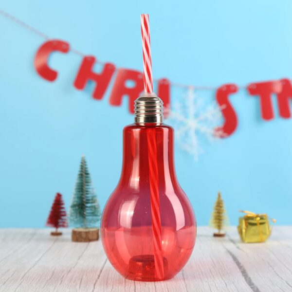 17.5 Oz. LED Light Bulb Cup w/Straw - Image 2