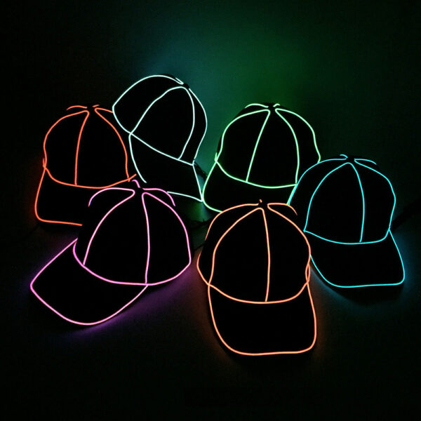 Led Flashing Glowing Baseball Cap