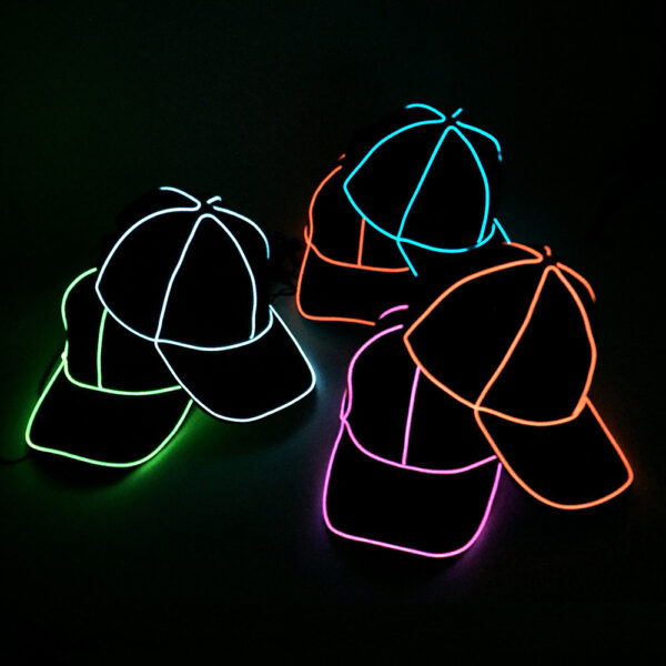 Led Flashing Glowing Baseball Cap - Image 3