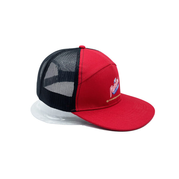 7-Panel Mesh Back Trucker Cap With Snapback Closure - Image 3