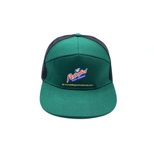 7-Panel Mesh Back Trucker Cap With Snapback Closure - Image 4