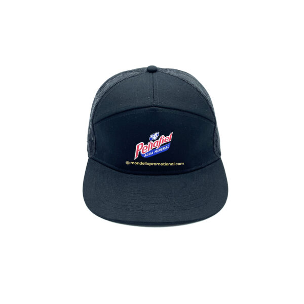 7-Panel Mesh Back Trucker Cap With Snapback Closure - Image 5