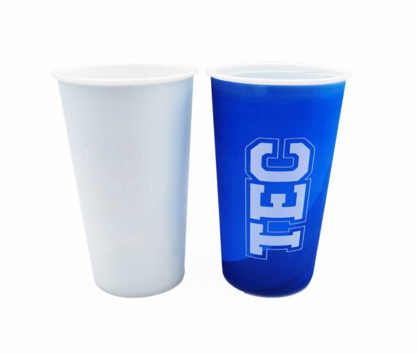 20oz Plastic Cold Color Changing Cup Stadium Tumbler