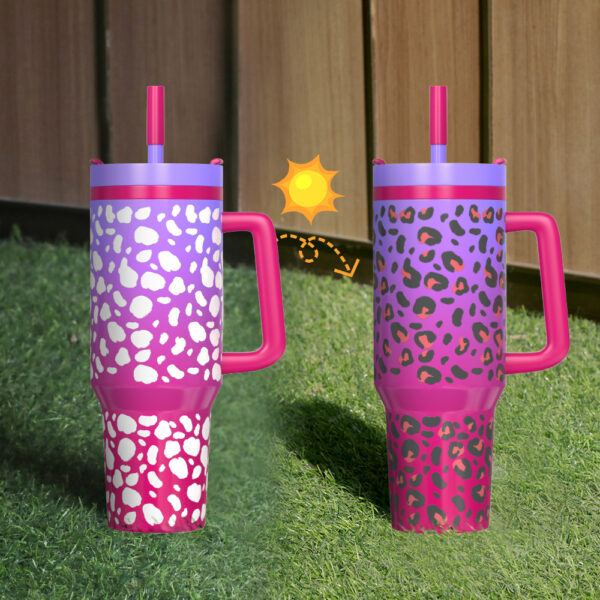 20oz UV Color Changing Tumbler Stainless Steel Vacuum Insulated Bottle - Image 3