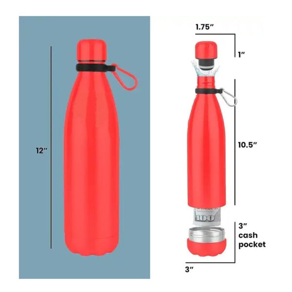 17oz Portable Stainless Steel Storage Bottle - Image 7