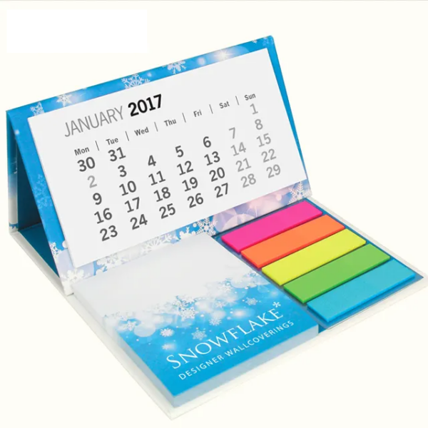 Promotional Calendar with Sticky Notes & Memo Pad - Image 6