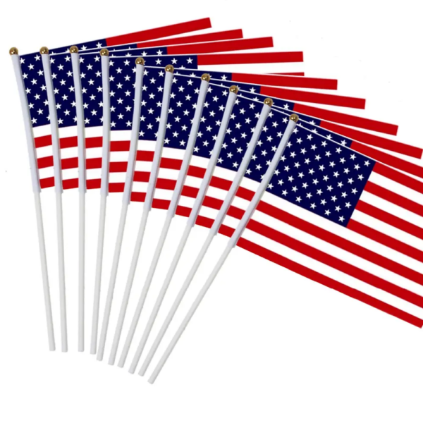 Polyester Mini Hand Flags - Image 2