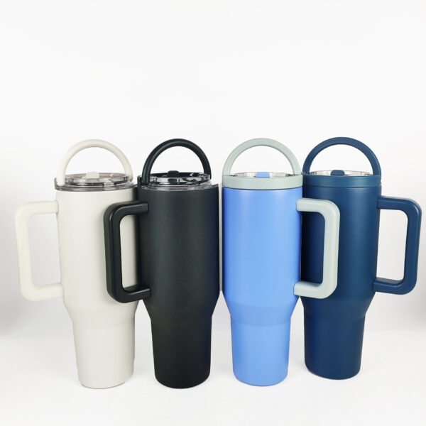 40oz Vacuum Insulated Tumblers With Handle - Image 2