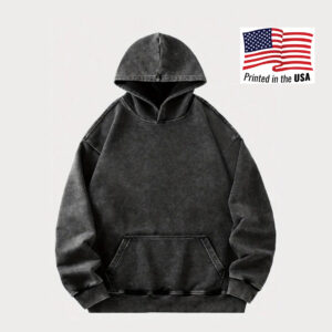 Men's Retro Vintage Washed Hooded Sweatshirt