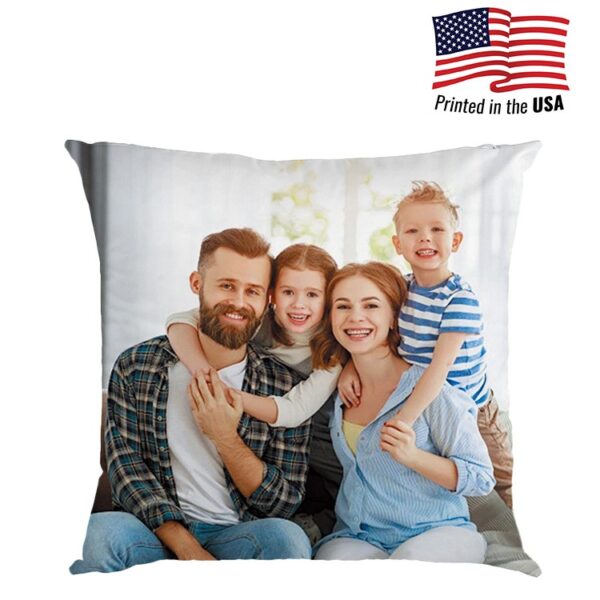 Print in USA Customized 18inch Plush Pillow