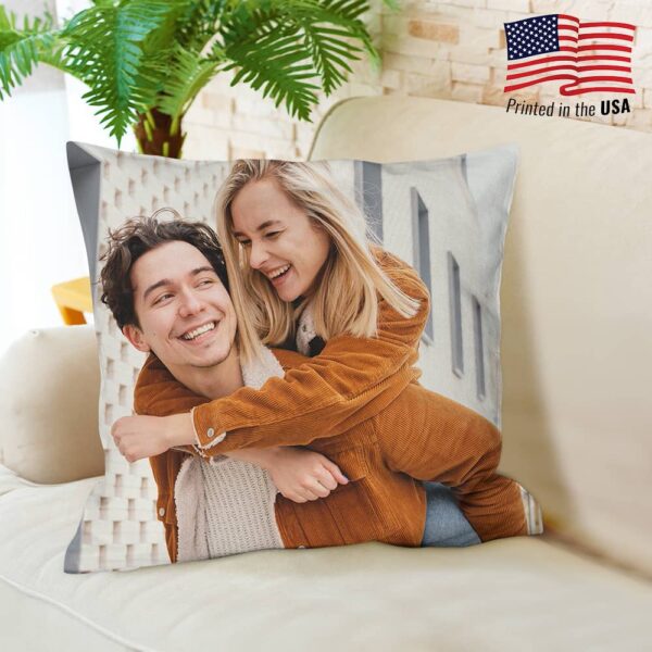 Print in USA Customized 18inch Plush Pillow - Image 2