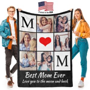Print in USA 280gsm Custom Flannel Blanket 50x60 in