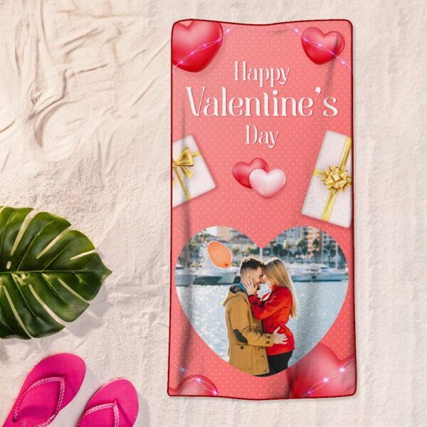 Print in USA 320gsm Custom Microfiber Beach Towel 30x60 in - Image 3