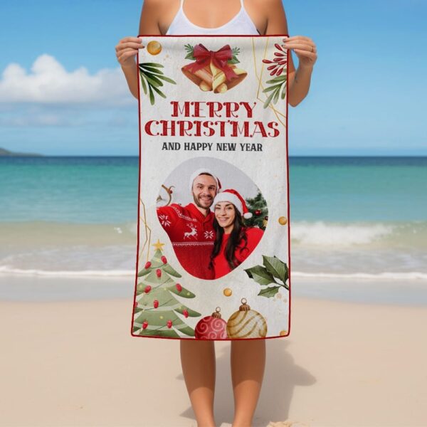 Print in USA 320gsm Custom Microfiber Beach Towel 30x60 in - Image 5